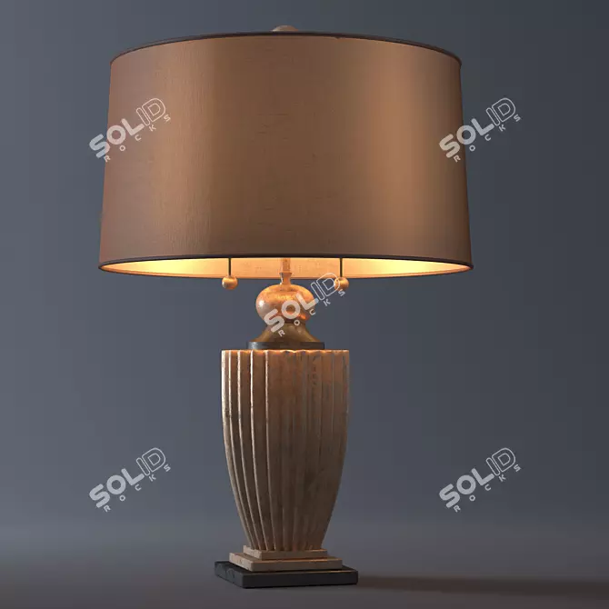 Modern Black Table Lamp 3D model image 1