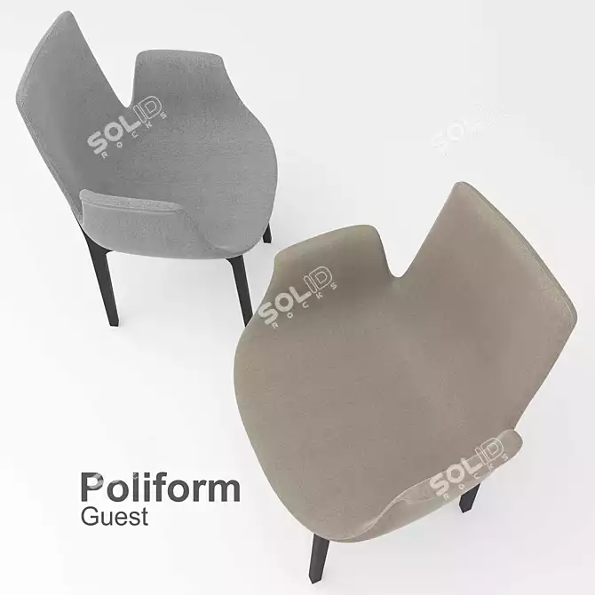  Modern Poliform Ventura Cabinet 3D model image 2