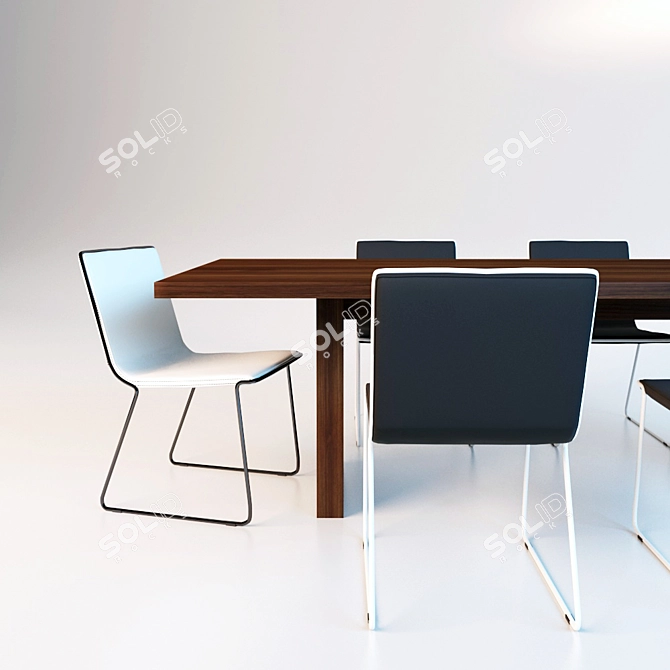 Title: Cosmorelax Gap Dining Set 3D model image 2