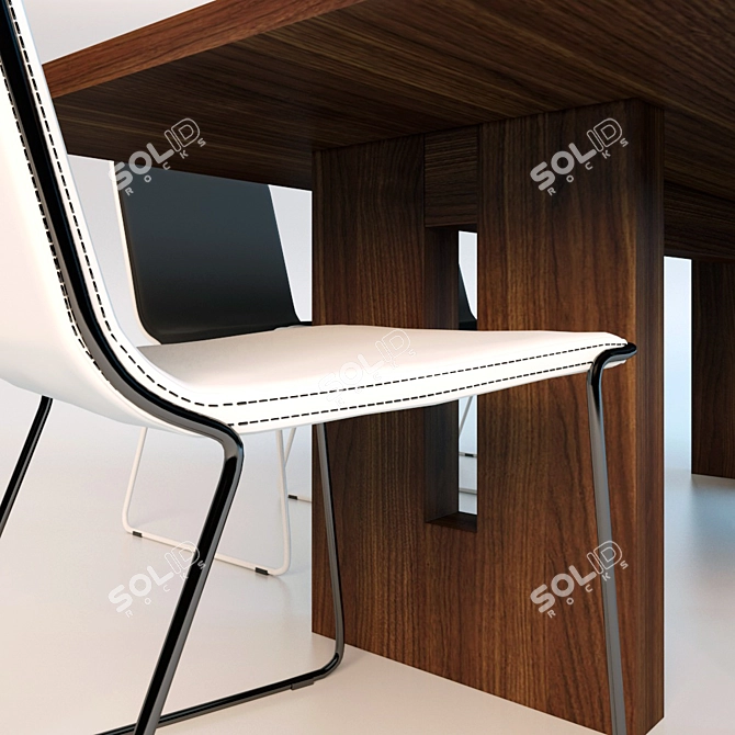 Title: Cosmorelax Gap Dining Set 3D model image 3