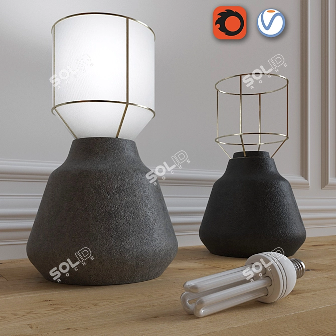 Efficient Illumination: Energy-Saving Lamp 3D model image 1
