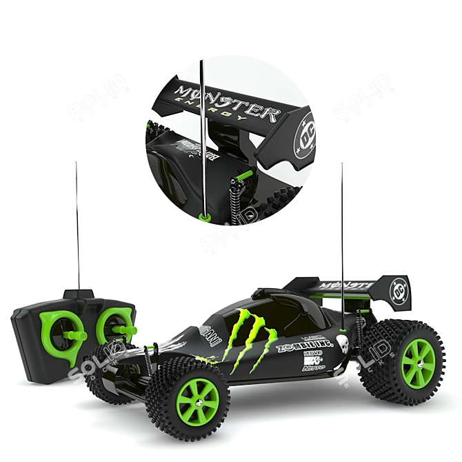 Beast RC Monster Car 3D model image 2