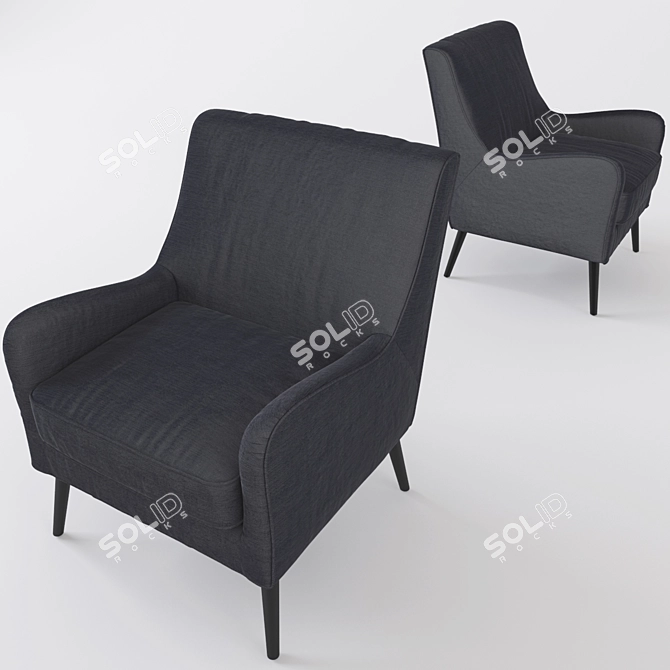 Cozy Corner Armchair 3D model image 1