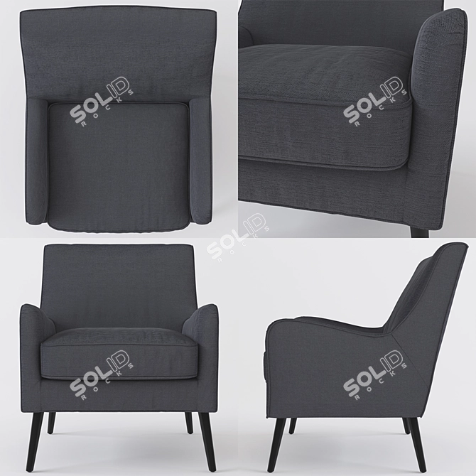 Cozy Corner Armchair 3D model image 3