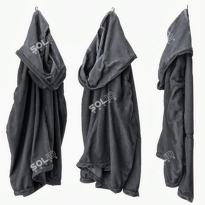 Versatile Hanging and Wall-Fitted Jacket 3D model image 2