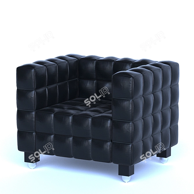 Modern Armchair Kubus: Stylish and Comfortable 3D model image 1