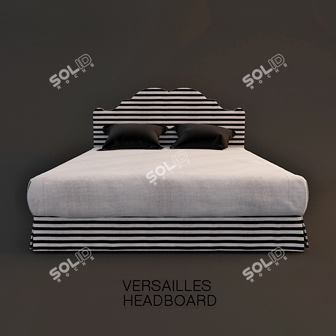 Elegance Defined: VERSAILLES Bed 3D model image 1