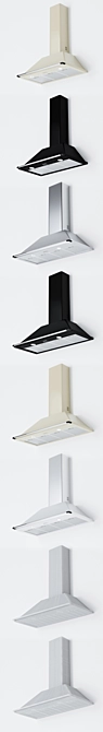 Stylish Smeg KTR90 Range Hood 3D model image 2