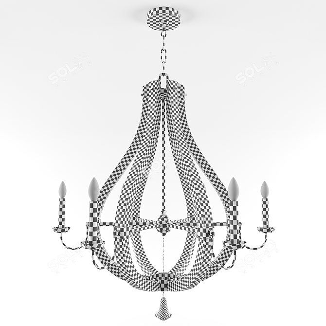 Elegant 22" Chandelier: Middlefield Collection 3D model image 3