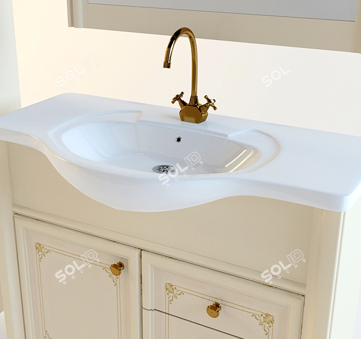 Provance Bathroom Furniture 3D model image 2