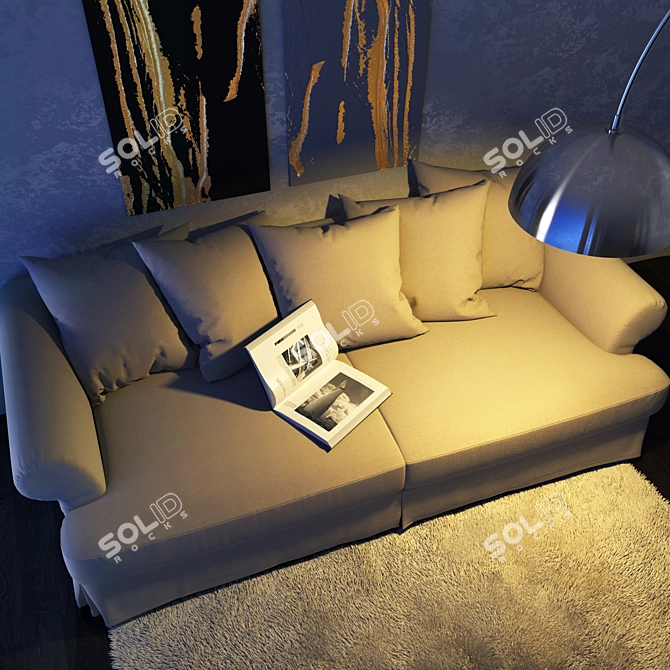 Title: SITS Carlos Sofa - Polish Craftsmanship & Stunning Design 3D model image 3