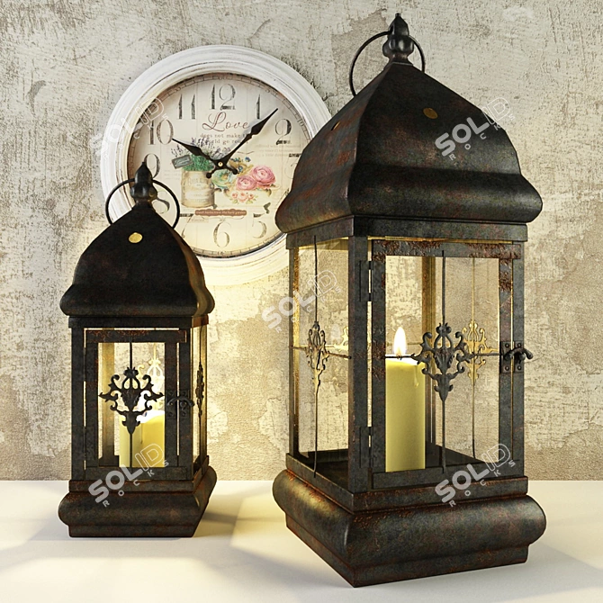 ARTE DALPOZZO Lamps & Watch Bundle 3D model image 1