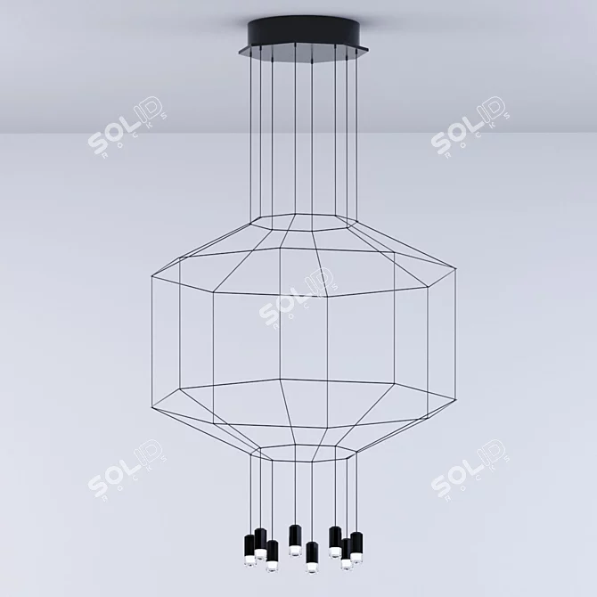 Ethereal Glow Chandelier 3D model image 3