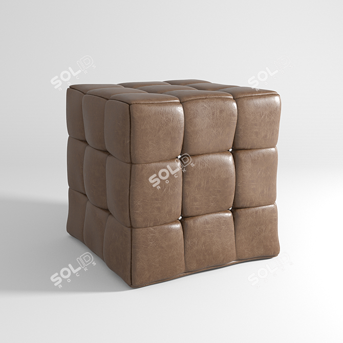 Versatile and Stylish 400х400х400 Pouf 3D model image 1