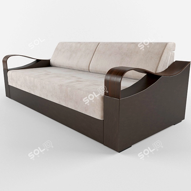 Modern & Versatile Allegro Sofa 3D model image 2