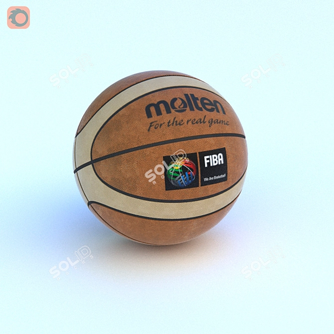 12-Ball Stand with 2 Popular Basketball Goals 3D model image 2