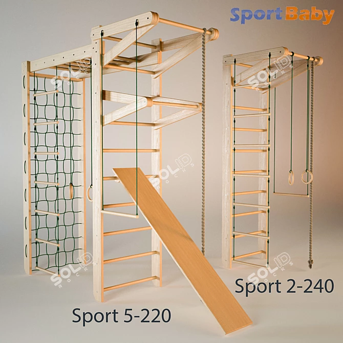 Title: Kids Sport Corner - Fit & Fun 3D model image 1