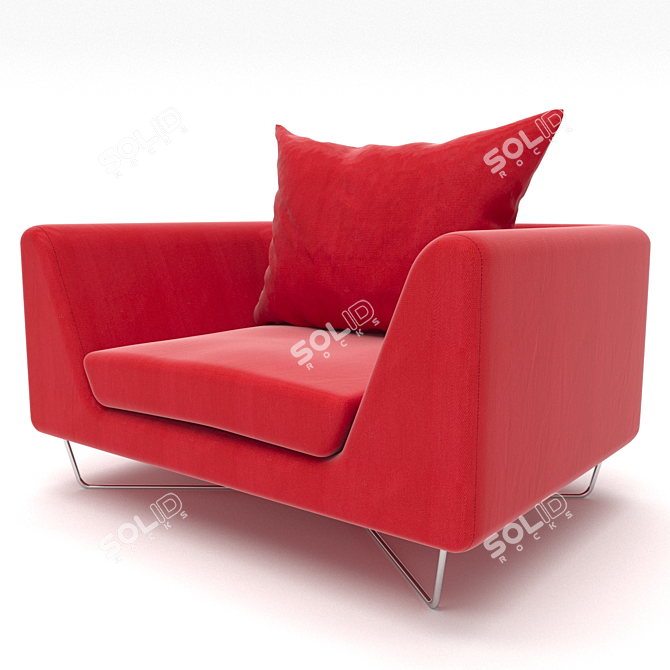 Modern Designer Chair: Bernard 3D model image 1