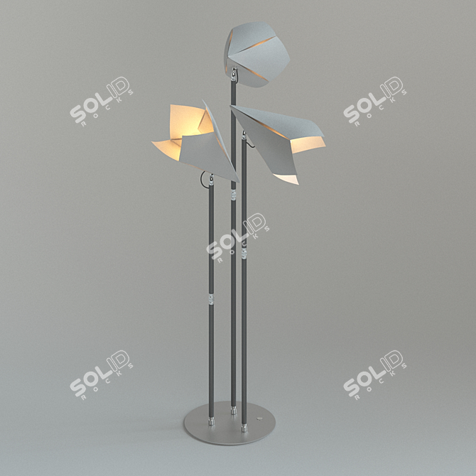 Adjustable Conelamp with Telescopic Stand 3D model image 3