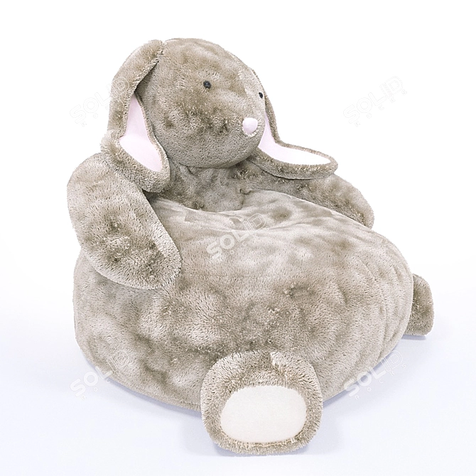 Cozy Bunny Chair - Comfort and Convenience 3D model image 2