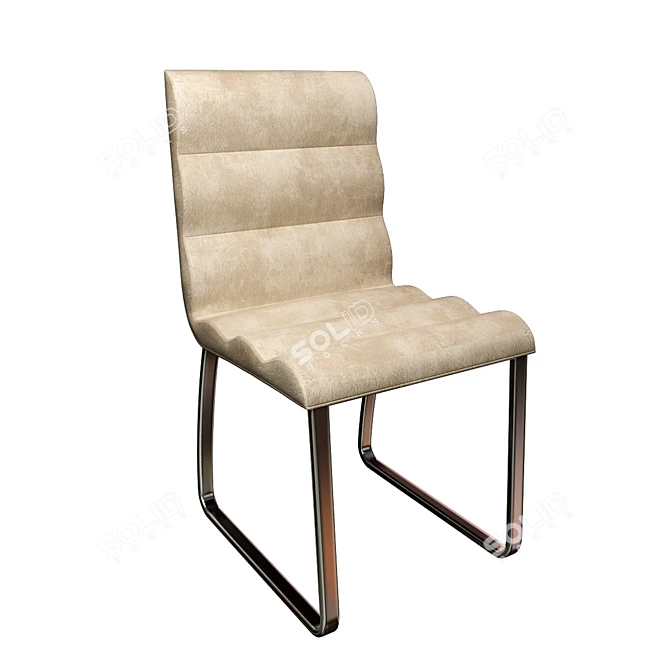 Elegant Scribe Chair 3D model image 1