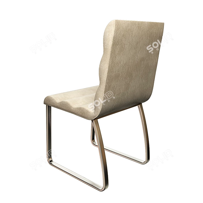 Elegant Scribe Chair 3D model image 2