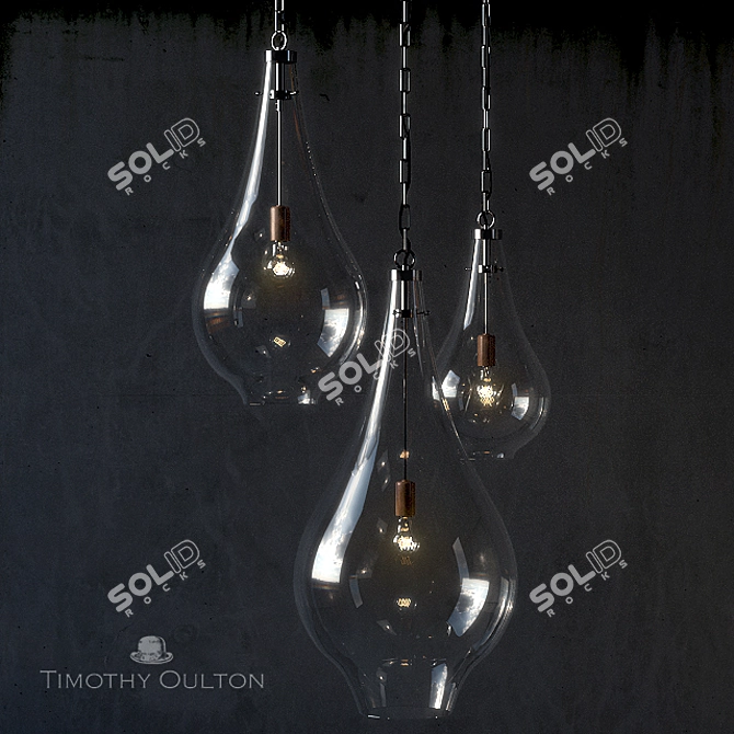Elegant Phylum Pendant Collection 3D model image 1