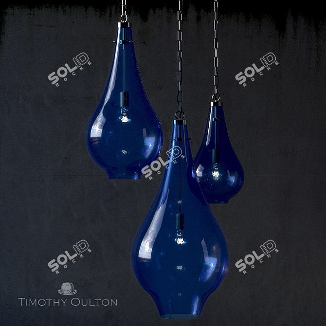 Elegant Phylum Pendant Collection 3D model image 2