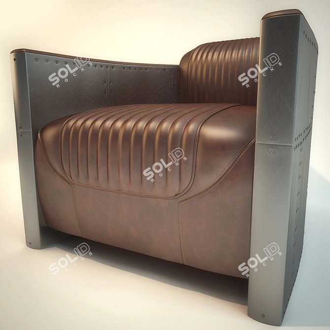 Airborne Elegance: Tomcat Armchair 3D model image 2