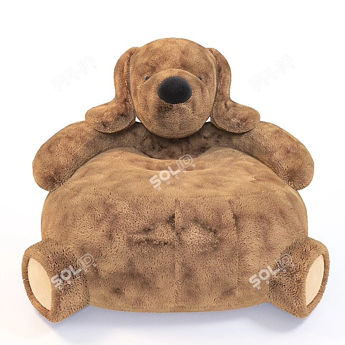 Cozy Critter Chair: Perfect for Dogs 3D model image 1