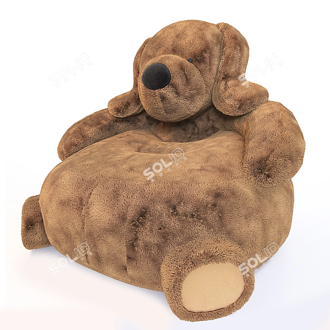 Cozy Critter Chair: Perfect for Dogs 3D model image 2