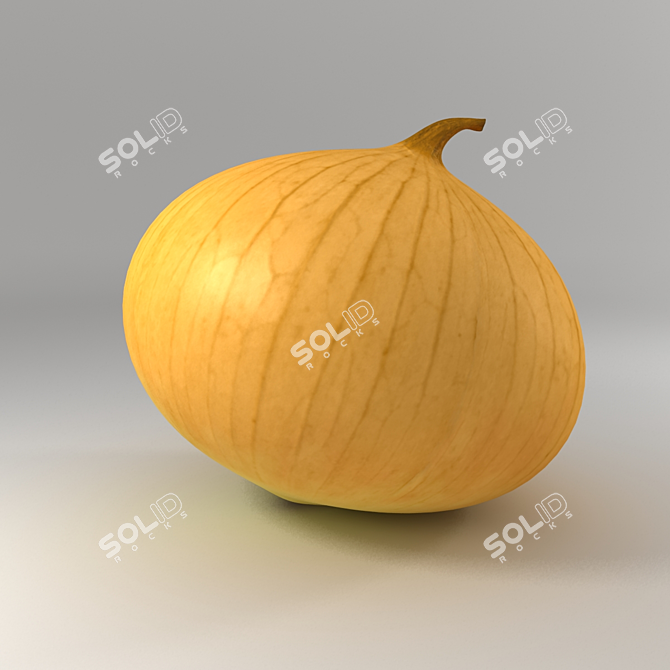 Low-Poly Onion Model 3D model image 1