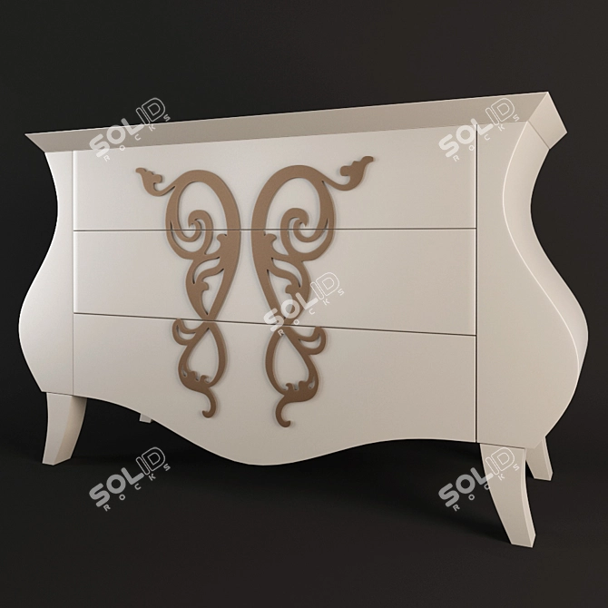 Luxury Chest - Giusti Portos Glamour 3D model image 1