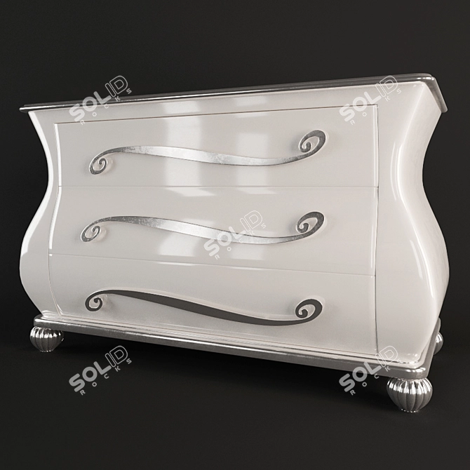 OLIVER Chest of Drawers: Giusti Portos, Elegant and Functional 3D model image 1