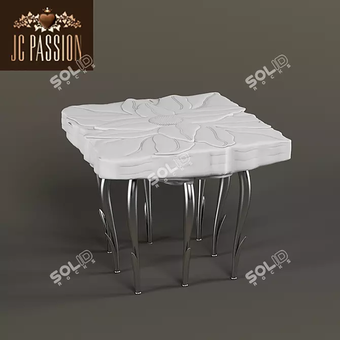 JCPassion Flower Side Table 3D model image 1