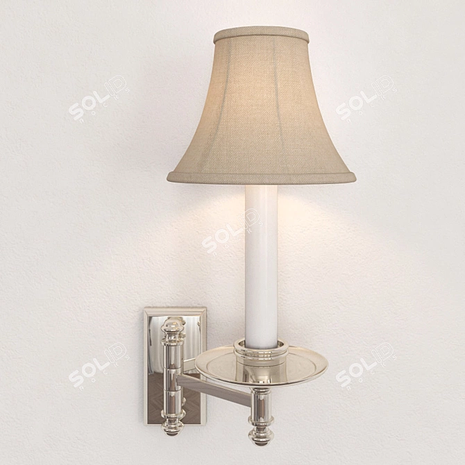 EF Chapman Swing-Arm Wall Light 3D model image 1