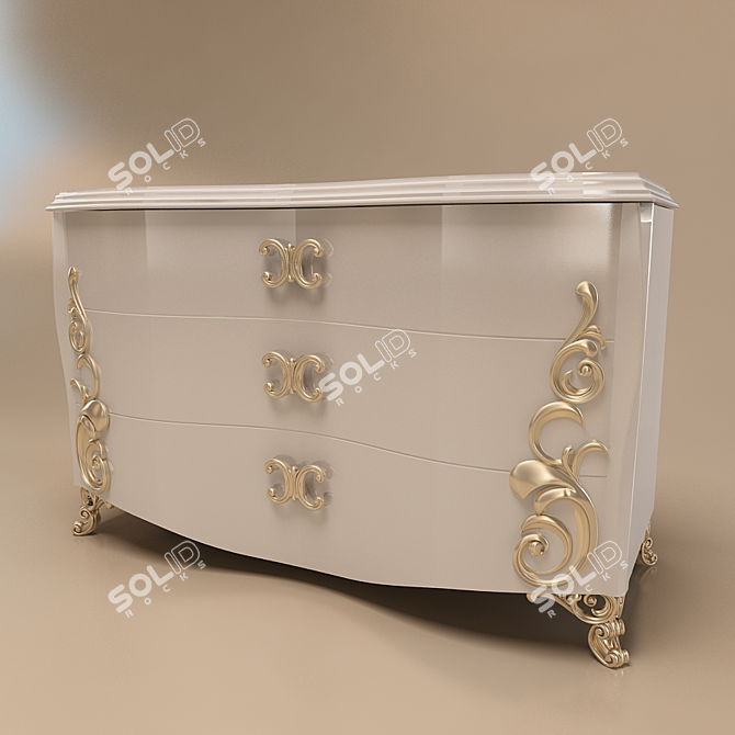 Carpanese Modern Dresser 3D model image 1