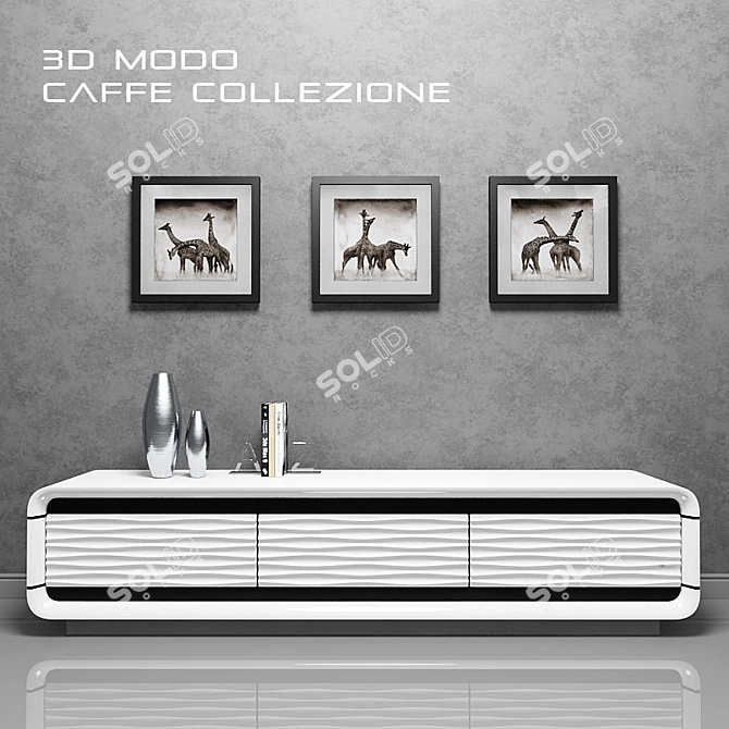 3D Modo Caffe Collection - Exquisite Decor 3D model image 1