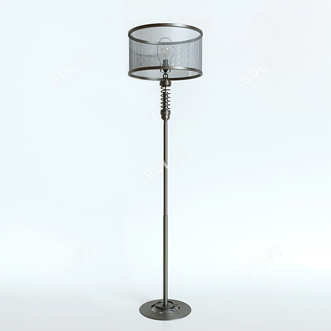 Industrial Floor Lamp by Classified Moto 3D model image 1