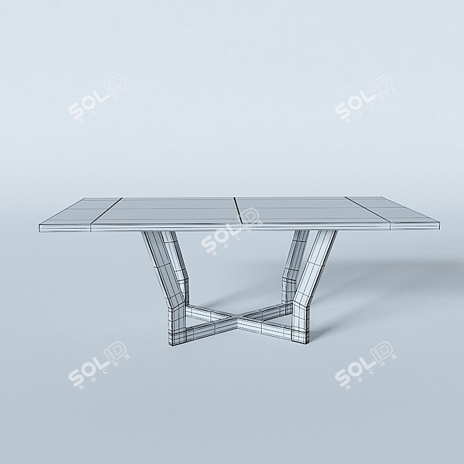 Modern Designer Dining Table 3D model image 2