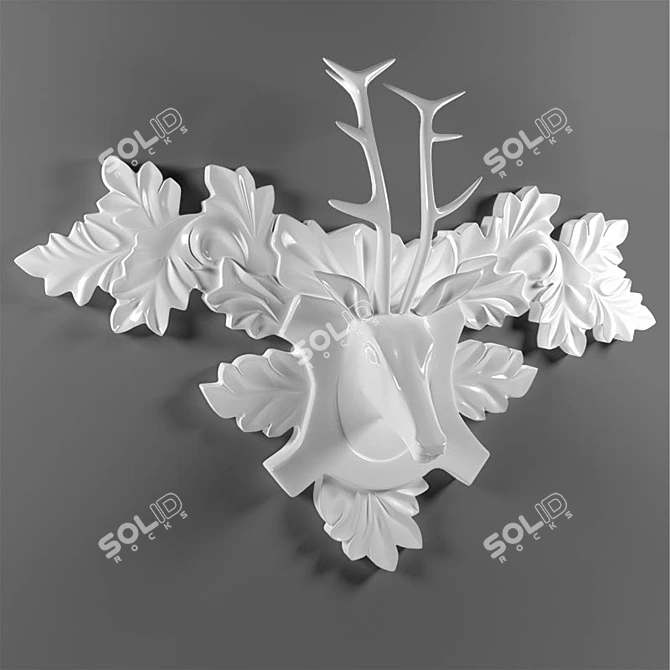  Majestic Deer Figurine 3D model image 1