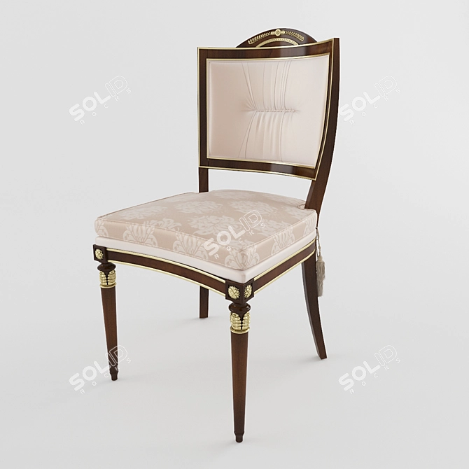 Italian Firenze Chair: Elegant and Timeless 3D model image 3