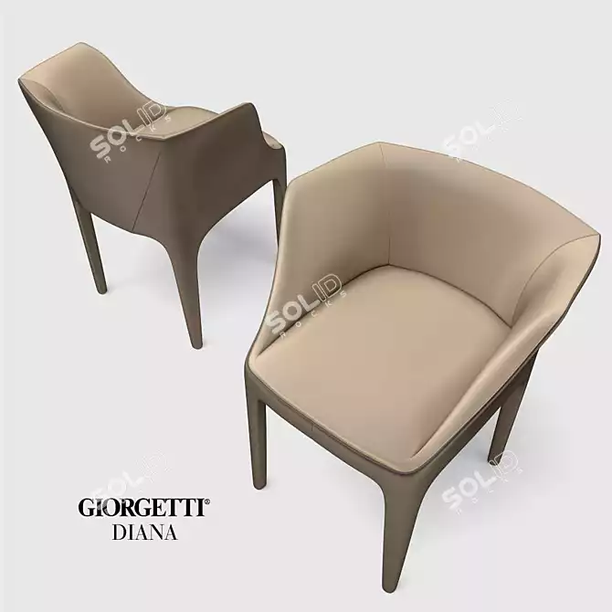 Giorgetti Diana: Elegant and Compact Design 3D model image 2