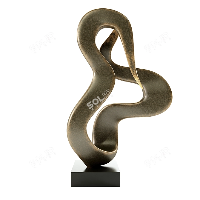 Cosmo Bronze Table Sculpture | 77 cm Height 3D model image 2