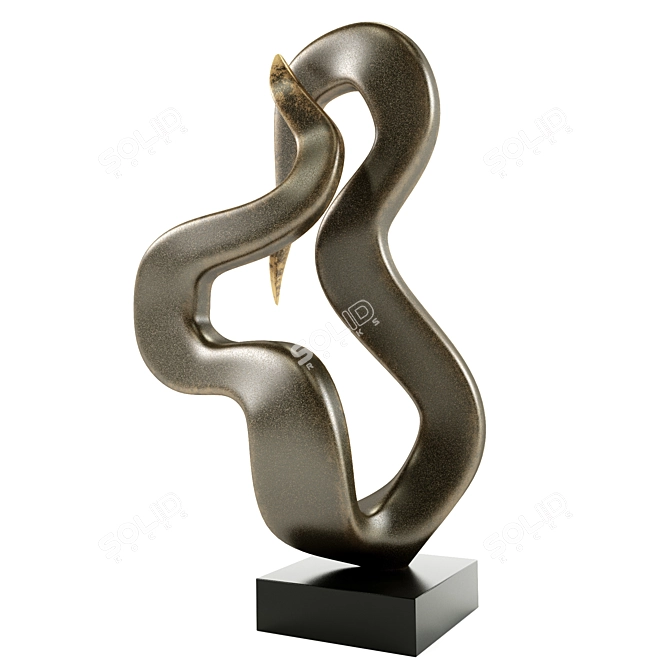 Cosmo Bronze Table Sculpture | 77 cm Height 3D model image 3