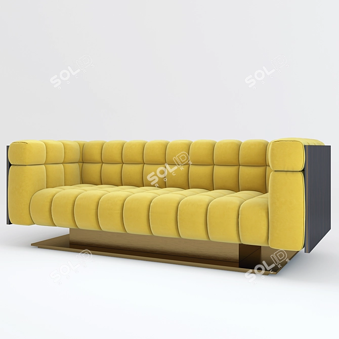 Elegant Marioni Montgomery Sofa 3D model image 2