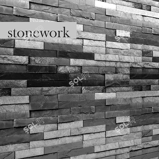 Natural Stone: Versatile & Durable 3D model image 1