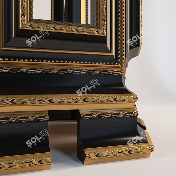 167cm Tall Cabinet with Frame 3D model image 3