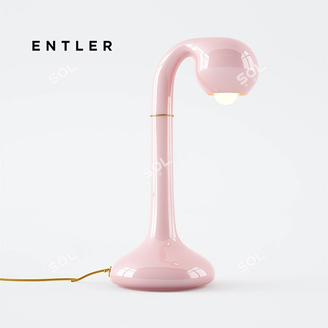 Entler Ceramic Table Lamp: Stylish and Versatile 3D model image 1