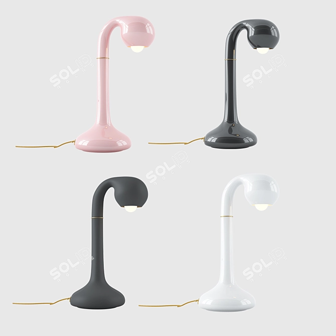 Entler Ceramic Table Lamp: Stylish and Versatile 3D model image 2